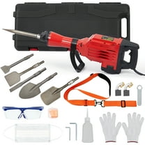Electric Jack Hammer with Chisels Bit Set,Heavy-Duty Concrete Breaker Tool Kit