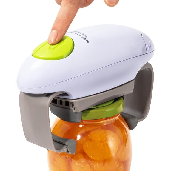 Electric Jar Opener for Seniors with Arthritis,Automatic Jar Opener,Electric Bottle Opener,Jar Opener for Weak Hands,The Hands Free Jar Opener with Less Effort to Open (White)