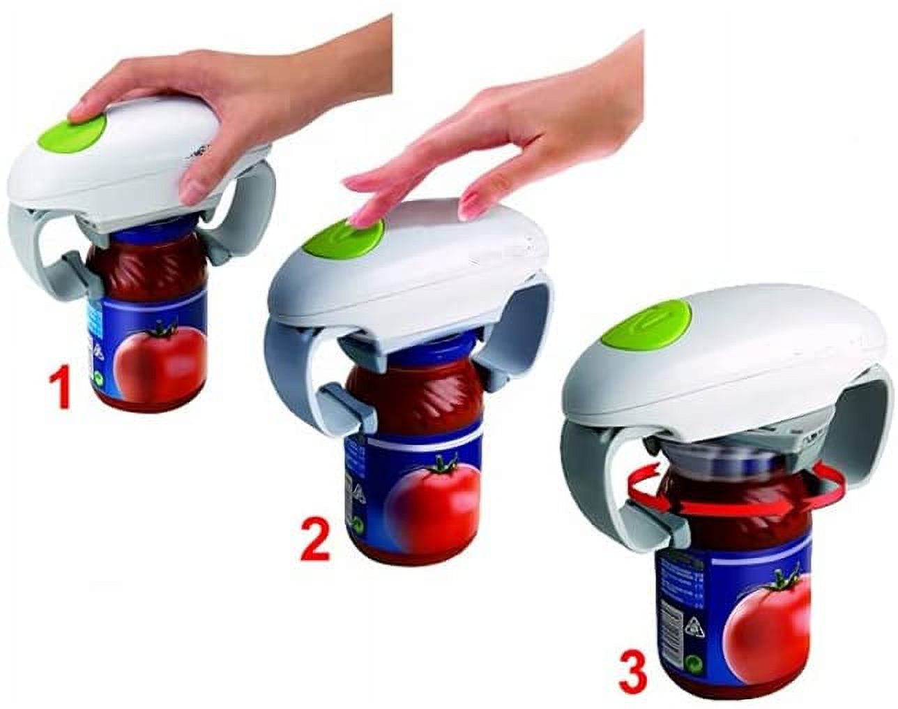 Electric Jar Opener, Kitchen Gadget Strong Tough Automatic Jar Opener For  New Sealed Jars,The Hands Free Jar Opener with Less Effort to Open 