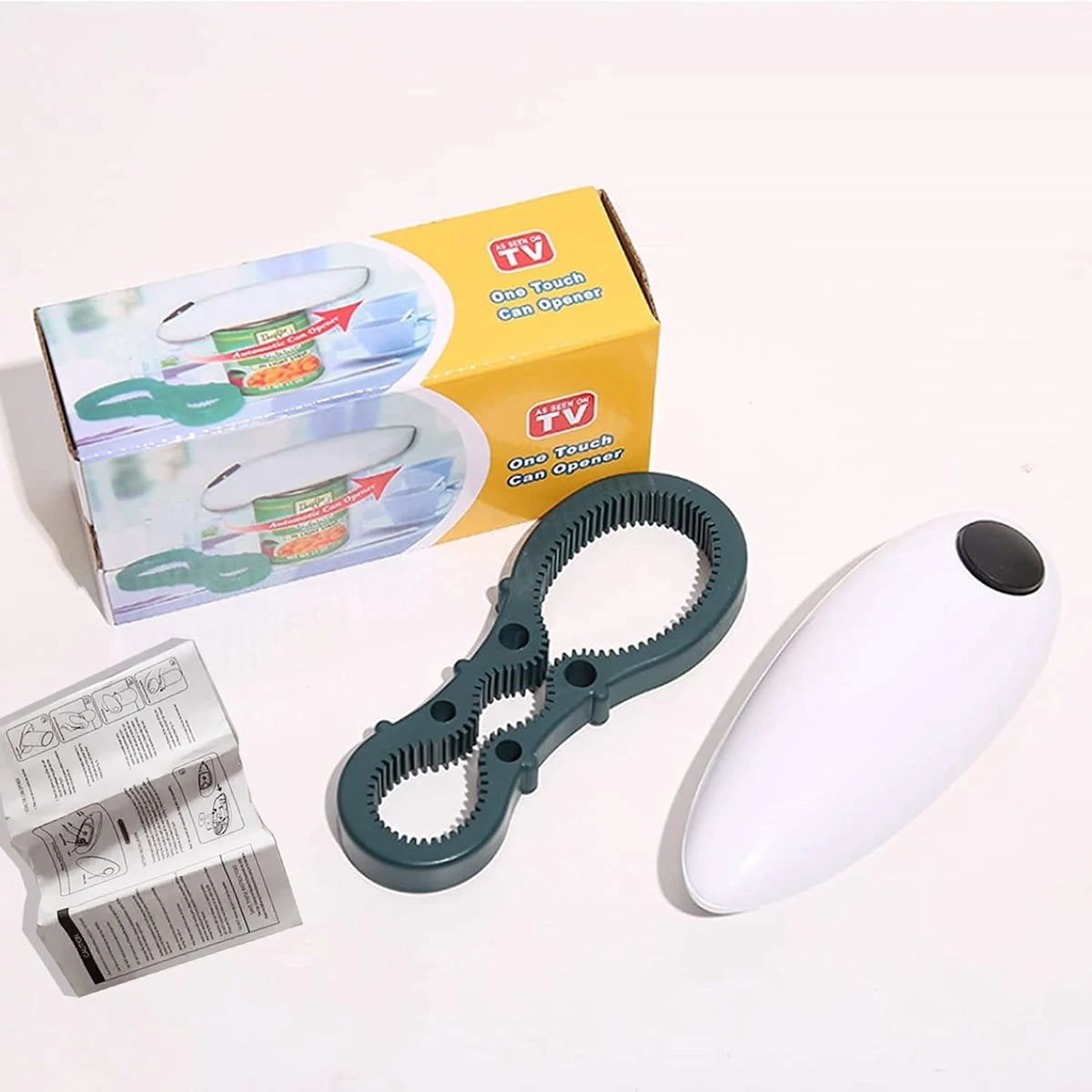 Electric Jar and Can Opener Automatic High-Power Hands-Free No Sharp Edges Kitchen Gadget