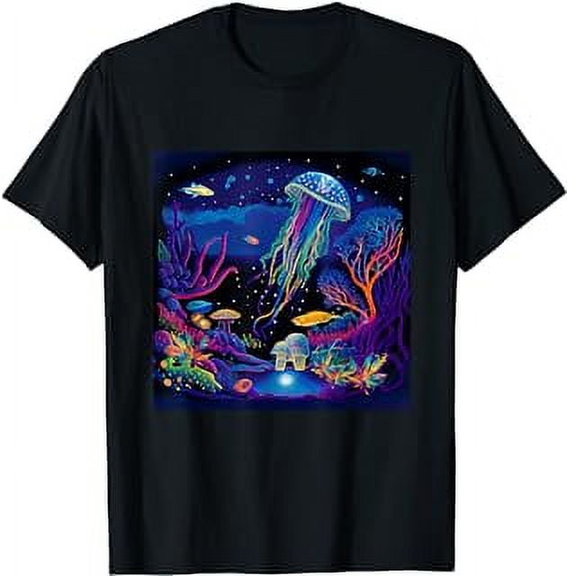 Electric Jellyfish Cannabis Strain Funny Weed 420 Design TShirt