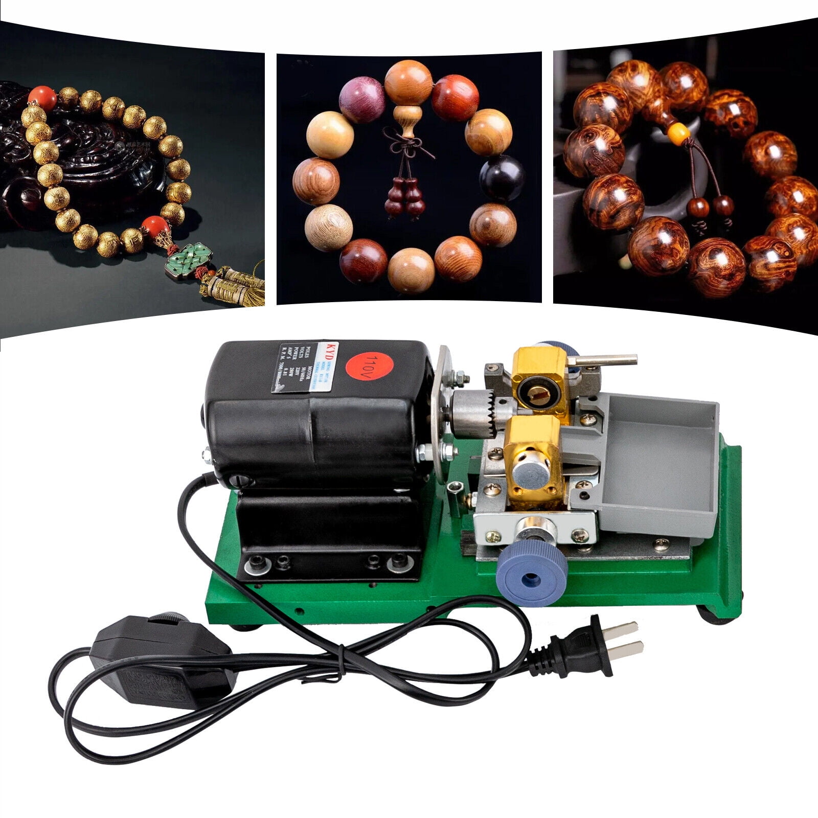 Electric Jewelry Stepless Drilling Machine Kit Jade Pearl Driller Tool Set with Stand Walmart