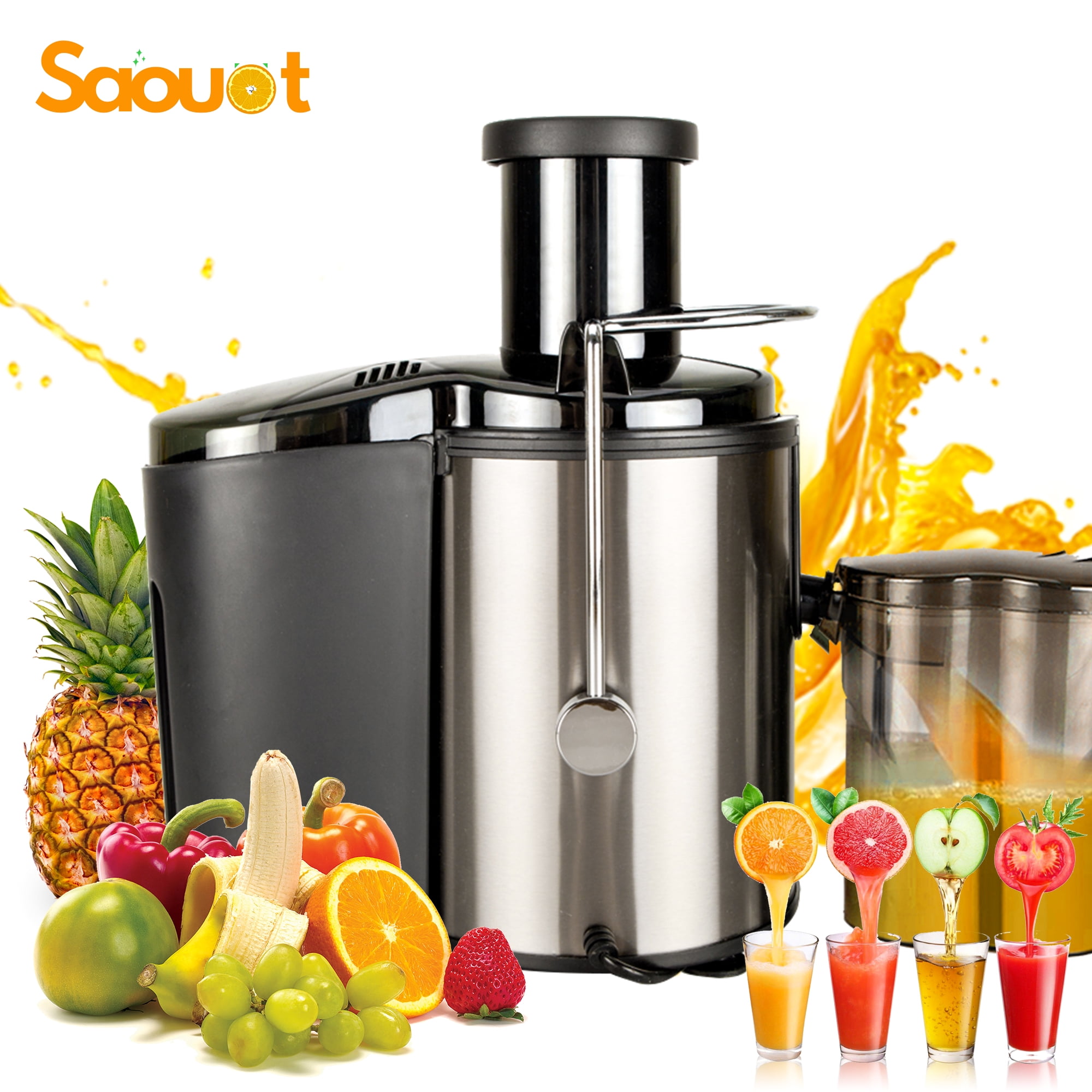 Electric Juicer 800W 110V Home Use Large Caliber Multifunction Dual