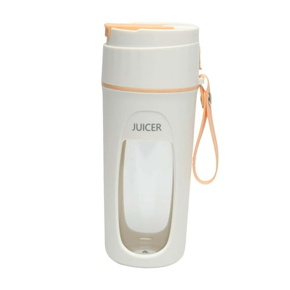 Electric Juicer Cup Personal Size Blenders 340ml Rechargeable 3000mAh Travel Juicer Cup for Shakes and Smoothies Picnic Kitchen Camping Home Orange