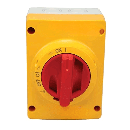 Electric KEM325UL Y/R Enclosed Mountable Motor Disconnect Switch 3 Pole 25A 600V IP66 NEMA 4X Water Resistant$$Tools & Hardware Other