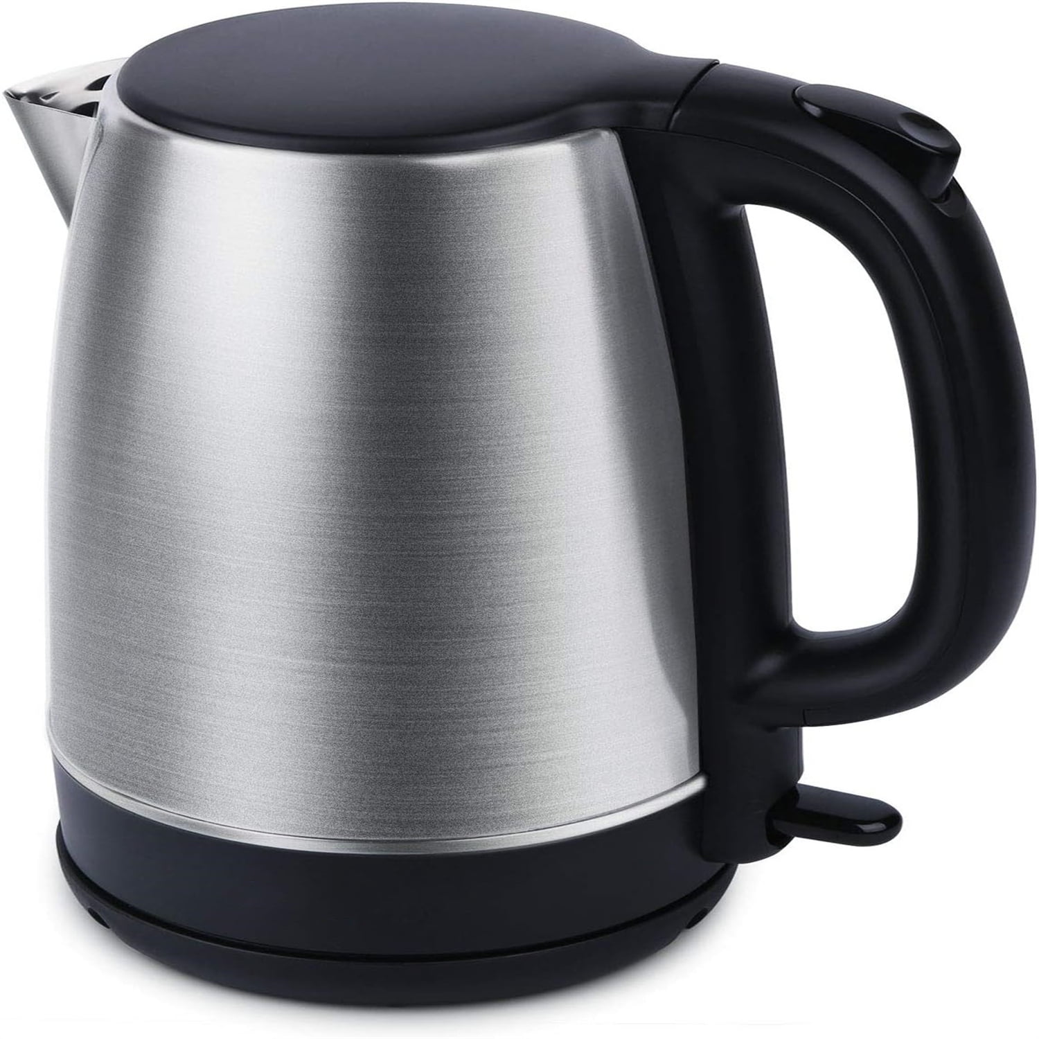 Electric Kettle, 1.7 Liter Stainless Steel Tea Kettle with Blue LED Light, Fast Heating Countertop Tea Maker Hot Water Boiler with Auto Shut-Off & Boil Dry Protection, Black