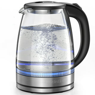  Pohl Schmitt 1.7L Electric Kettle with Upgraded Stainless Steel  Filter, Inner Lid & Bottom, Glass Water Boiler & Tea Heater with LED,  Cordless, Auto Shut-Off - Boil-Dry: Home & Kitchen