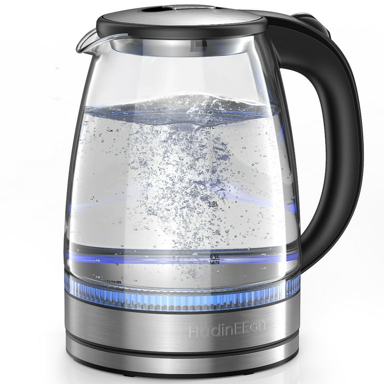Cordless Electric Tea Kettle - 1.7L Glass & Stainless Steel