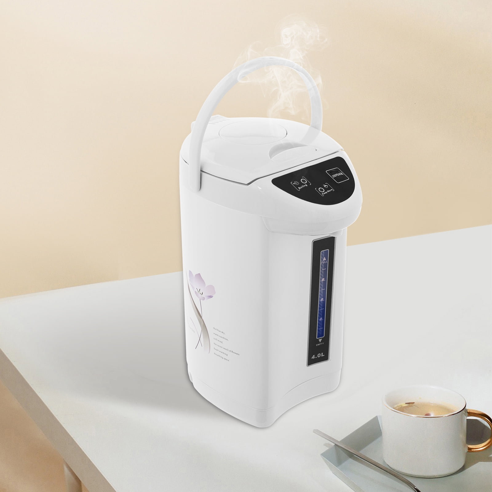 Electric Kettle 135oz 304 Stainless Steel Electric Tea Coffee Kettle, Boiler & Warmer Removable Water Tank 3 Water Dispensing Modes for Home Kitchen