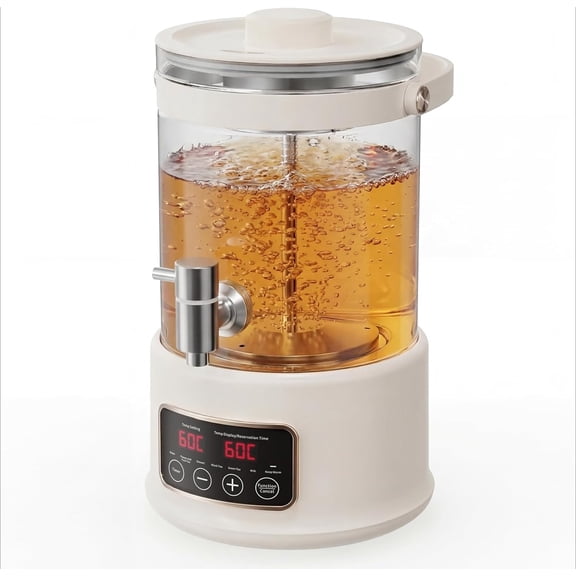 Electric Kettle, 2.5L Glass Water Boiler with Infuser, 7-in-1 Electric Water Kettle Hot Water Dispenser, Temperature Control, 800W Tea Maker Machine Water Warmer for Home Office Kitchen