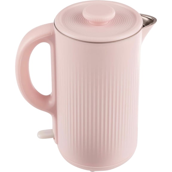 Electric Kettle - Auto-Off Rapid Boil Water Heater with Stainless-Steel Interior and Double Wall Construction by (Pink)