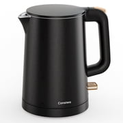 Consiwa Small Electric Kettle, 0.8L Water Boiler & Heater, 1000W Hot Tea Pot, Double Wall Stainless Steel Cool Touch, Mini Coffee Kettle with Auto Shut Off & Bo