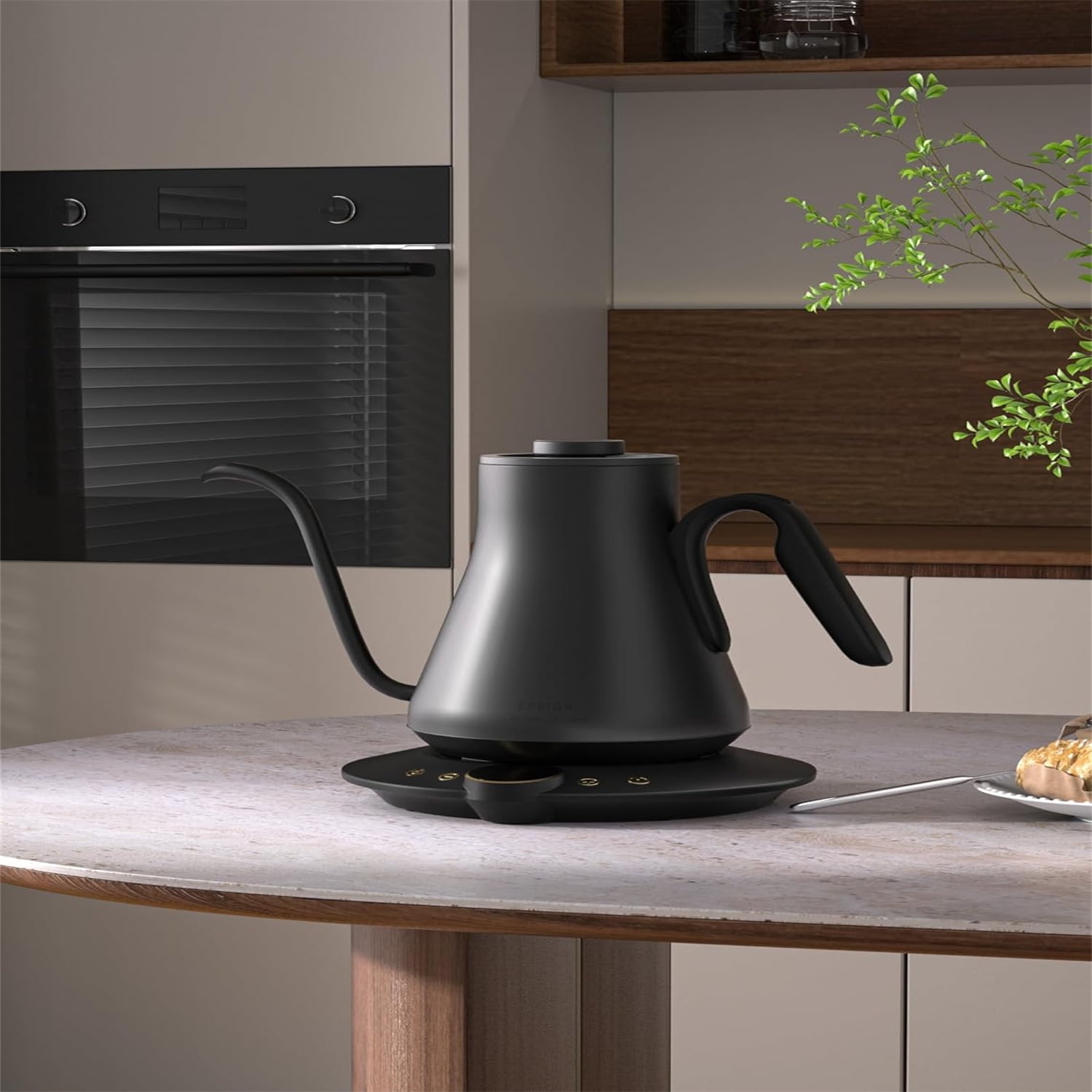 Electric Kettle, Gooseneck Electric Kettle, ±1℉ Temperature Control, Stainless Steel Inner, Quick Heating, for Pour Over Coffee, Brew Tea, Boil Hot Water