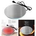 thumbnail image 1 of Electric Kettle Heater Plate, Thermostatic Warming Base with Anti-Freeze & Thermal Insulation - Keep Drinks Hot, Portable Beverage Warmer for Desk, Office, Home, Car (1pc, High Temperature Small), 1 of 7