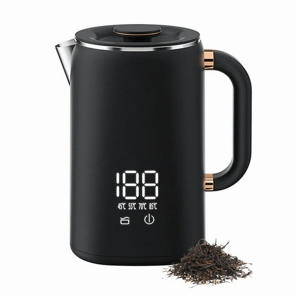 Electric Kettle Suitable for Making Tea and Coffee,Digital Display Temperature Control DoubleLayer Insulation Kettle(US),1 * hot water kettle