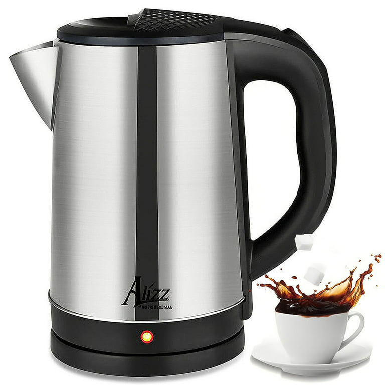 0.8 L battery-powered kettle Eco 800 W water boiler 0.8 kg light water  boiler with internal stainless steel lid and bottom Water boiler for  automatic switch-off and boiling protection for : 