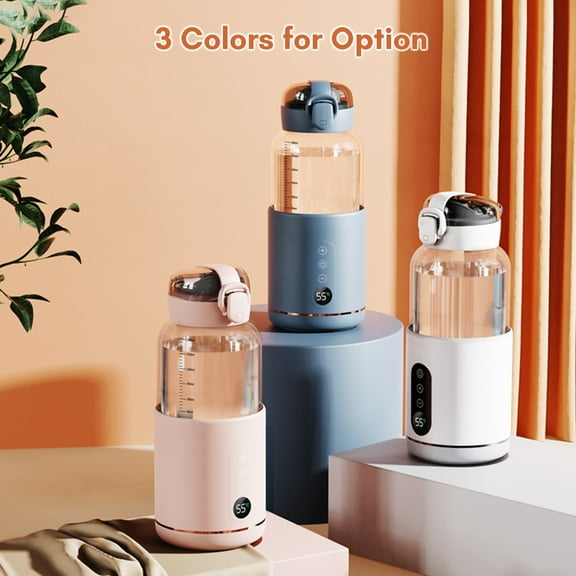 Electric Kettle,Water Warmer Built-in Battery Water Temperature Built-in Battery Kettle Car Precise Temperature Built-in Warmer Baby 300ml Huiop Water Baby 300ml Precise Snnozy Qisuo