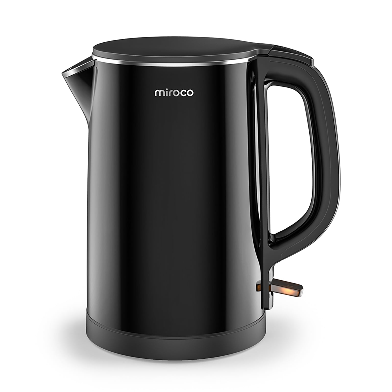 Electric Kettle, miroco 1.5L Double Wall 100% Stainless Steel BPA-Free Cool  Touch Tea Kettle, Black - Walmart.com