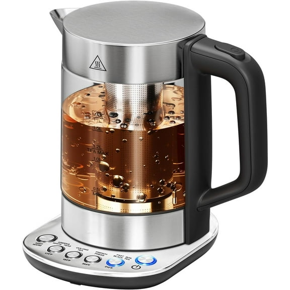 Electric Kettle with tea Infuser and Temperature Control - Keep Warm Function, Rapid Boil, Automatic Safety Shut Off