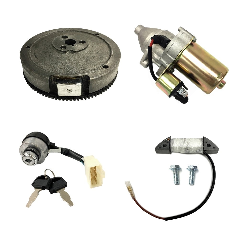 Electric Key Starter Upgrade Kit For Predator 6500 Watt 420cc Recoil Generator & 5000 5500 6500 Watts 11HP 13HP Manual Cable Start Generator