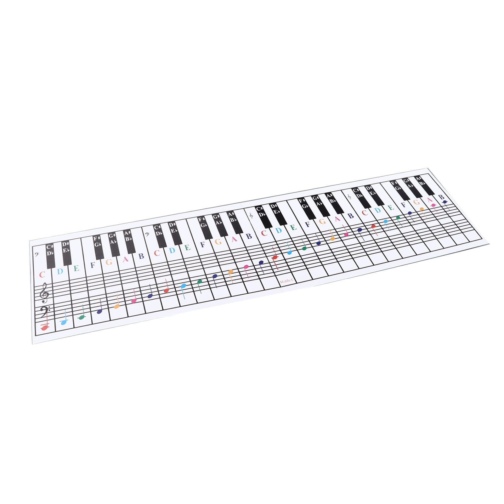 Electric Keyboard Chart, Fingering Practice Clear Music Notes Piano ...