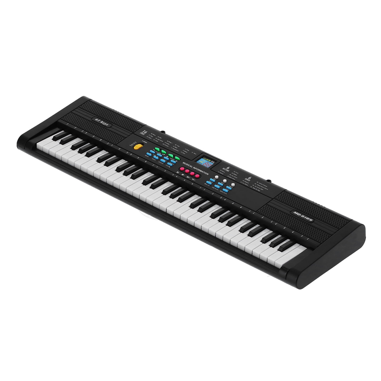 Electric Keyboard With Microphone, Keyboard Piano Instrument USB Cable Microphone 6 Demo Songs
