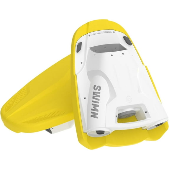 Electric Kickboard for Pool Fun - Power Swim Training Device, Ideal Water Scooter for Pool Play, Yellow