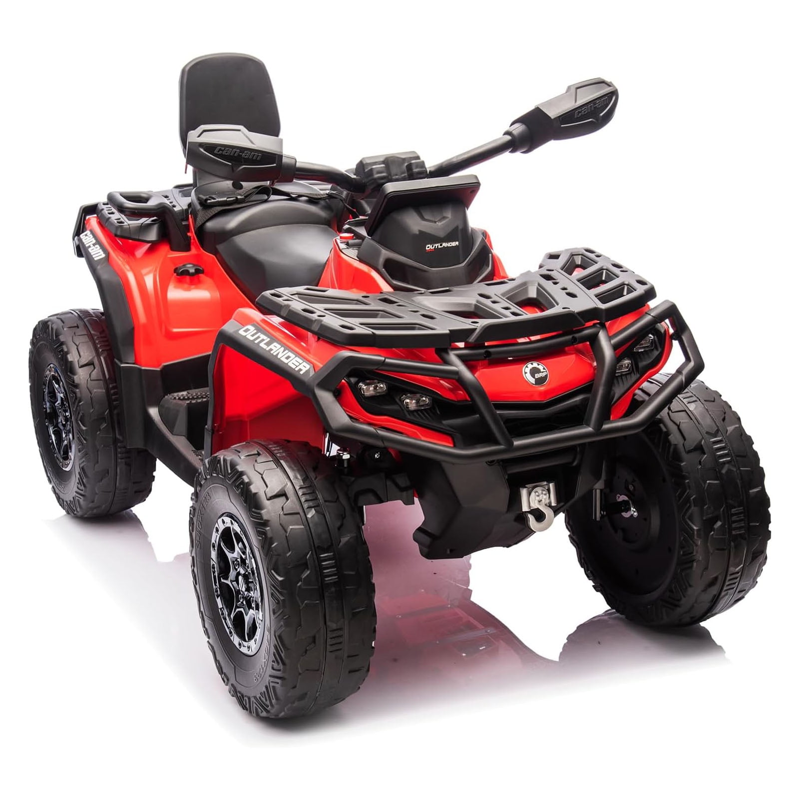 Electric Kids ATV, 12V Ride-On Toy Car for Toddlers, 4-Wheel Vehicle with 2-Seater, Remote Control, LED Lights, Music, and Spring Suspension, Electric Car for Kids, 2-4 Mph Safety Speed