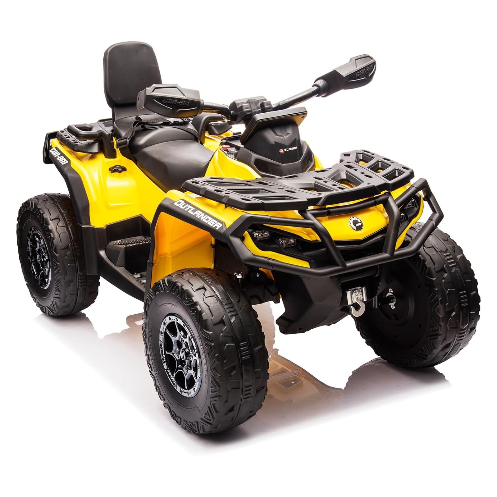 Electric Kids ATV, 12V Ride-On Toy Car for Toddlers, 4-Wheel Vehicle with 2-Seater, Remote Control, LED Lights, Music, and Spring Suspension, Electric Car for Kids, 2-4 Mph Safety Speed