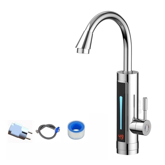 Electric Kitchen Instant Heating Faucet Heater,hot Cold Dual-use Tankless Water Quickly Heating Tap,with LED Display ,Easy to Install