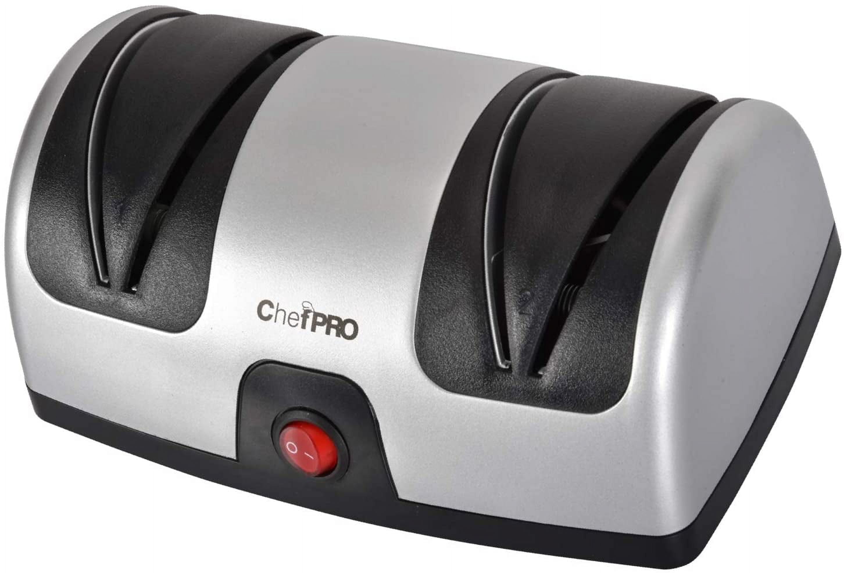 Chef Pro Black-Silver 2-Stage Electric Knife Sharpener