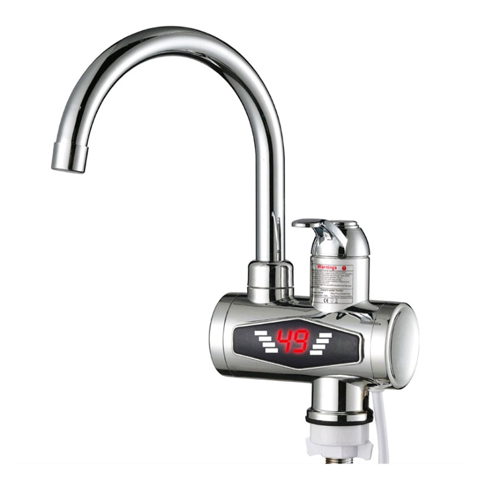 Electric Kitchen Water Heater Faucet Tap Instant Hot Water Cold Heating Faucet Tankless Water With LED Digital Display