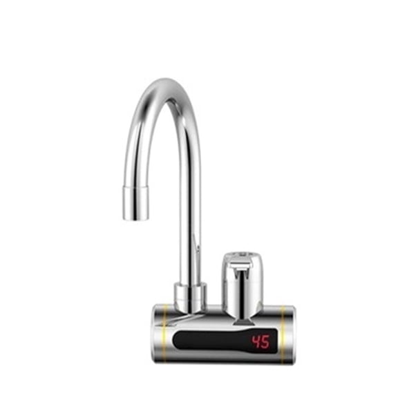 Electric Kitchen Water Heater Tap,LED Digital Temperature Display Instant Hot Water,Faucet Tankless Cold Heating Tap ,Easy to Install