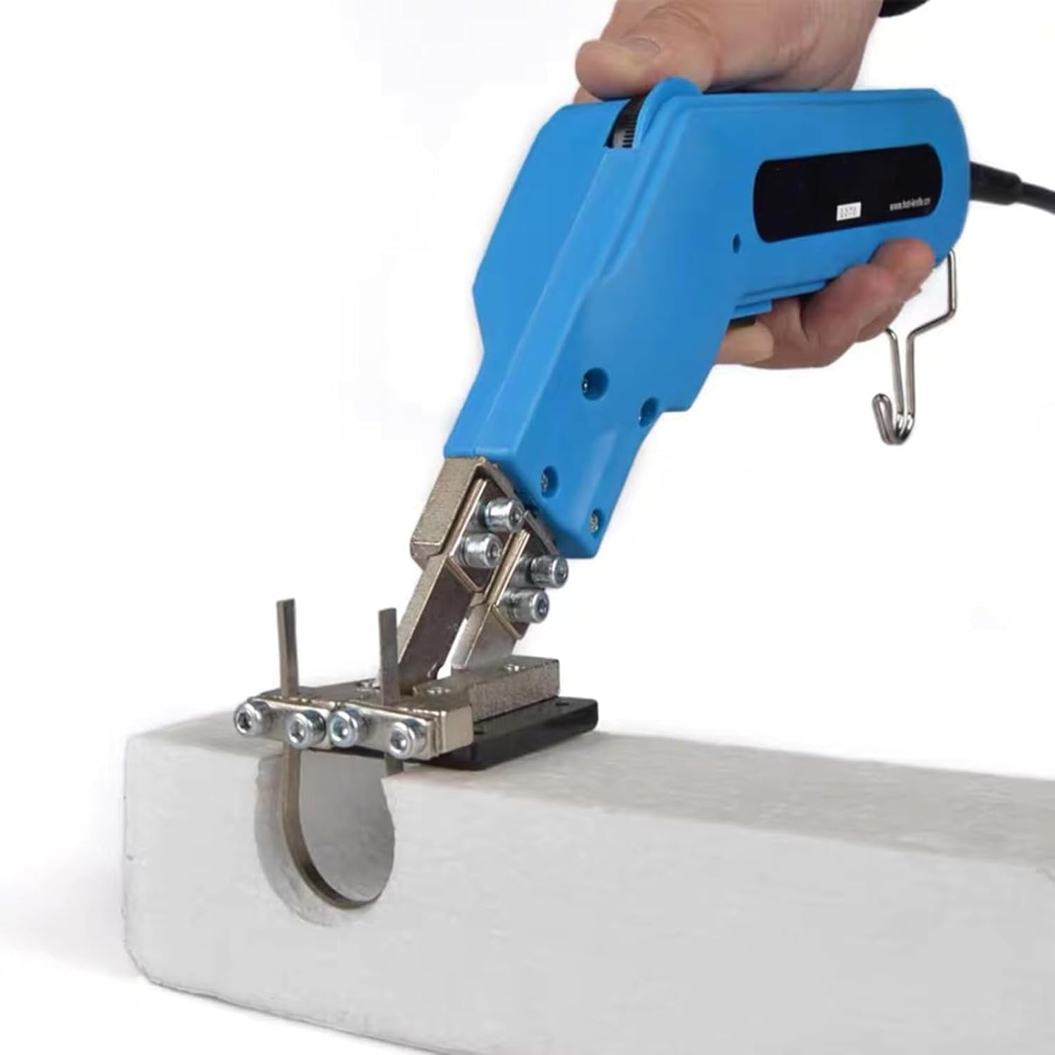 Electric Knife Hot Knife Foam Cutter, Hot Knife Foam Cutter with Small Slotting Board, 16-Position Temperature Adjustment Knob, for Foam Sponge Cloth Canvas Ribbon Nylon Rope Cutting