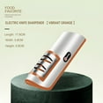 thumbnail image 1 of Electric Knife Sharpener | 4-Stage Multifunctional Tungsten Steel, Ceramic, Emery Grinder | Rechargeable, Non-Slip Base, Ergonomic Handle, Size 17.8x5.8cm | Home Kitchen Tool for Blunt Knives, 1 of 5