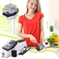 thumbnail image 1 of Electric Knife Sharpener, 5-Second Fast Polishing, USB-Powered with Safety Cover, Scissor Sharpening Slot, Portable Kitchen Tool, 1 of 9