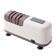Electric Knife Sharpener - Four Stage Precision Grinding Device, Stable Vacuum Base Support, Rechargeable Sharpening Unit | Blade Maintenance Tool for Kitchen Workshop Gardening Household