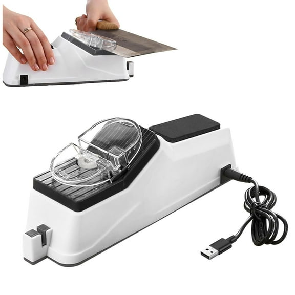 Electric Knife Sharpener Quick Sharpening 1200mAh Battery USB Powered Household Cutter Sharpeners Grinder Kitchen Tools