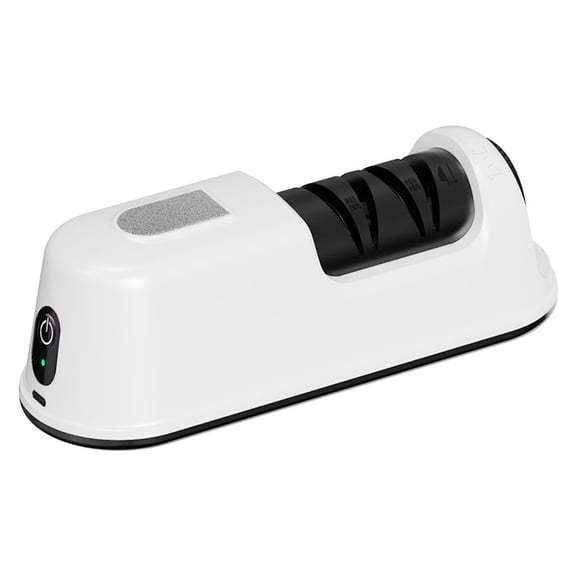 Electric Knife Sharpener Rechargeable, Automatic Cordless Knife Sharpener with Compact Design for Kitchen Knives, Scissors, and Blades, Home and Outdoor Use