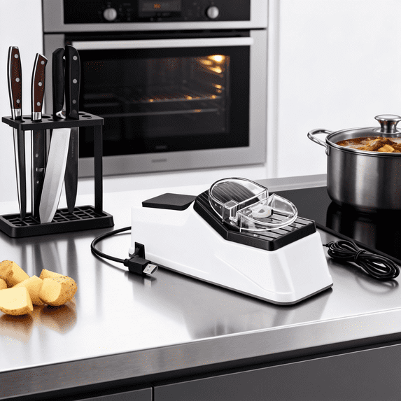 Electric Knife Sharpener, Replacement Grinding Tools, Sharpener Tool, Double Sided, for Kitchen Knives, Serrated Blade Sharpener Quick Sharpening & Polishing | A