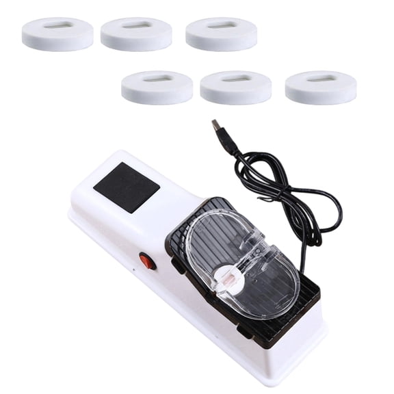 Electric Knives Sharpener Double Sided with 6 Grinding Discs Sharpening and Polishing Stable Nonslip Base
