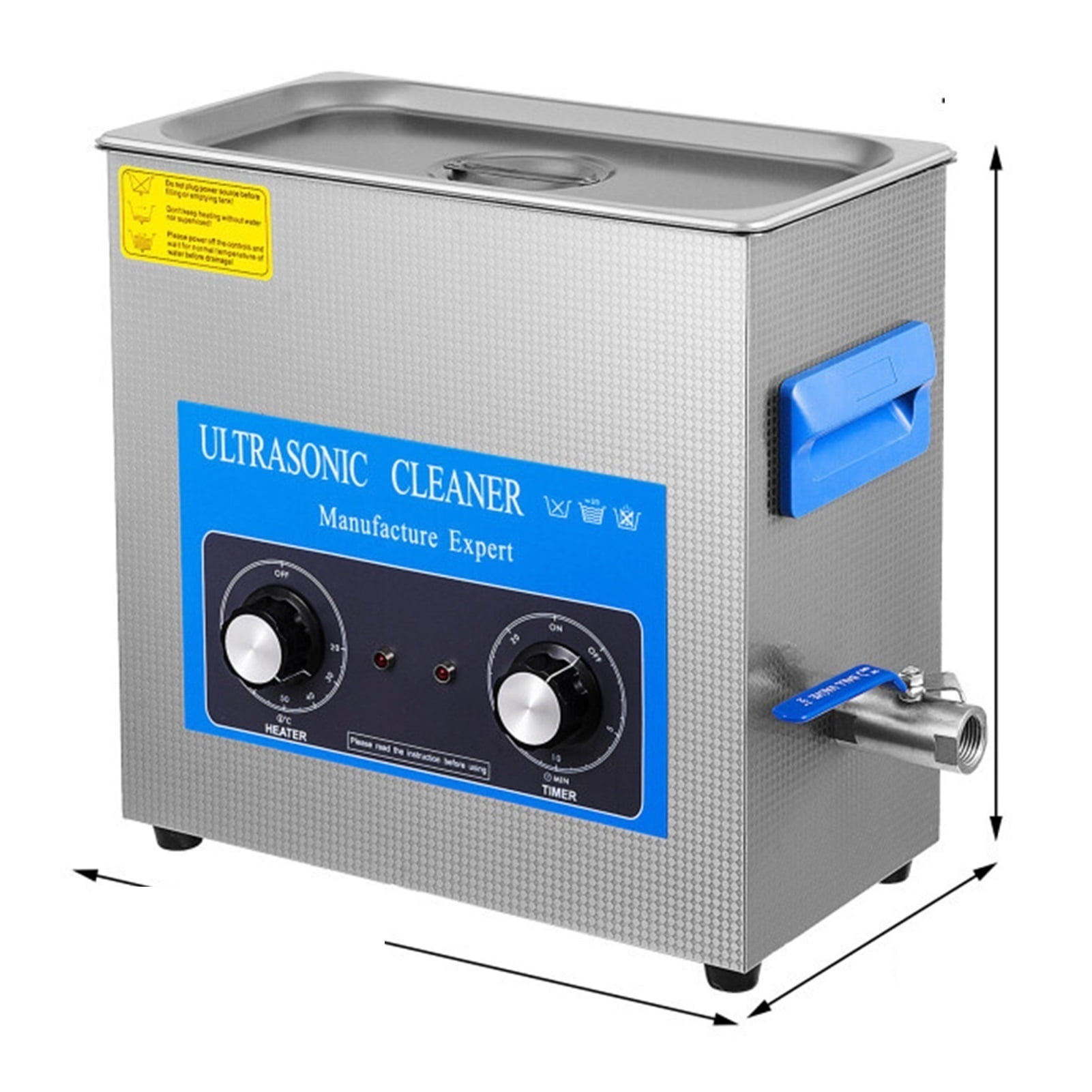 Electric Knob Ultrasonic Cleaner 2L 3L 6L 10L 15L 22L 30L Portable Washing Machine Lave-Dishes Ultrasound Home Appliance ,Strong Cleaning