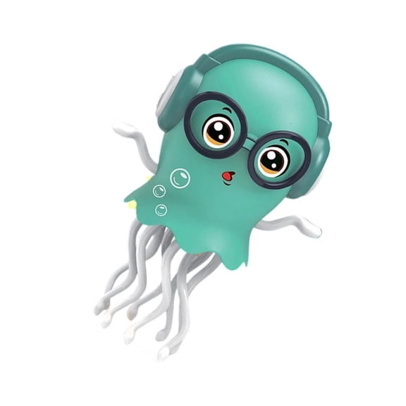 Electric LED Dancing Fish Toy With Colorful Light Battery Powered Design Interaction Music Jellyfish Toy for Toddler