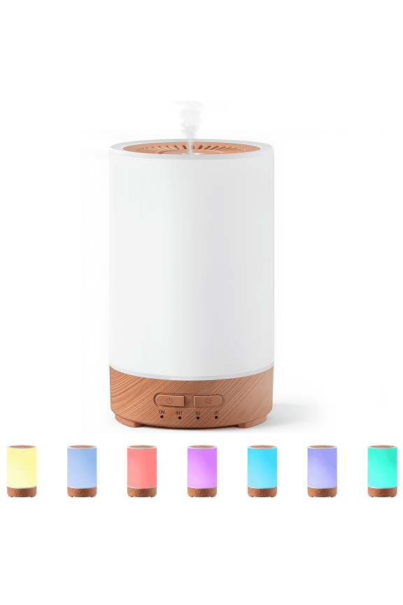 Essential Oil Diffuser,7 LED Color,Night Light,Auto-Off Timer,Portable Cool Mist Humidifier for Room Office Home