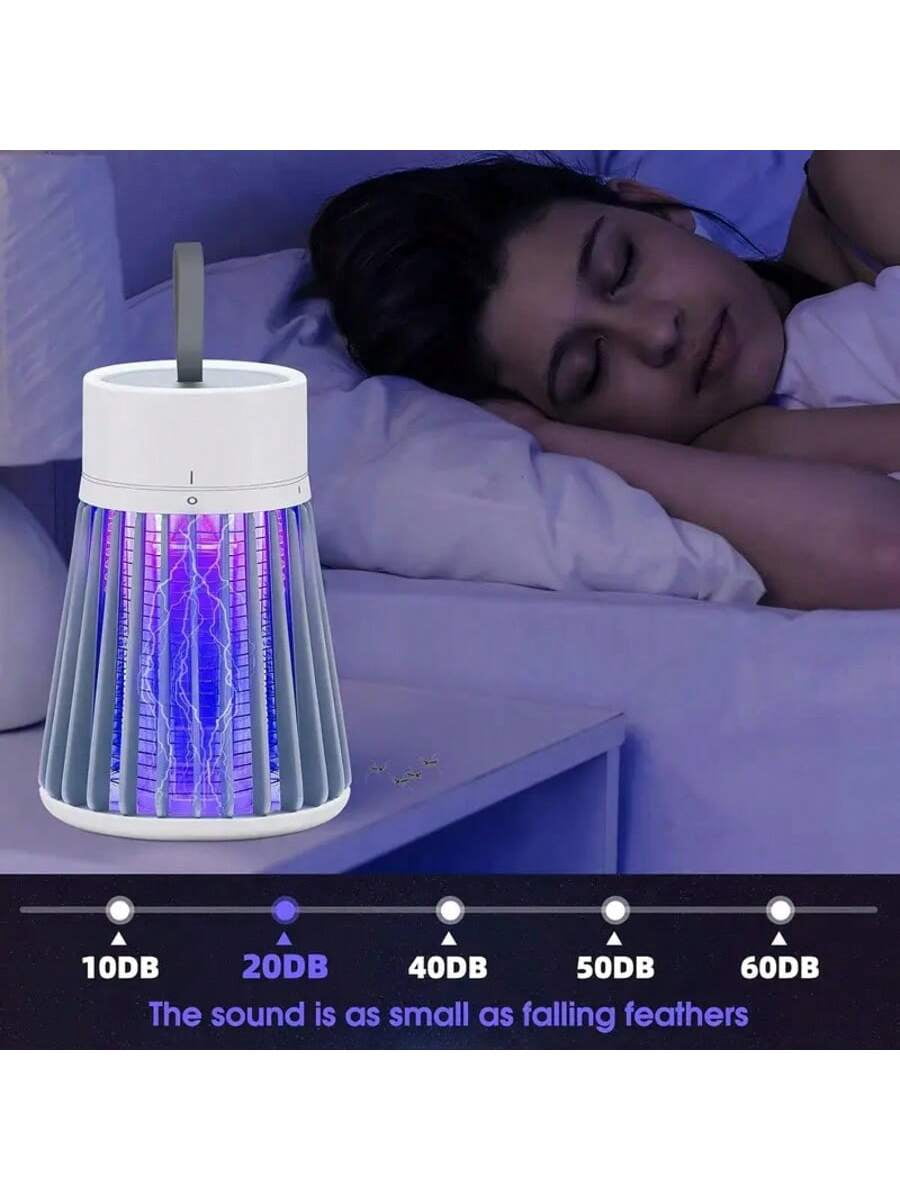 Electric LED Mosquito Killer Lamp for Indoor Use, Effectively Eliminates Mosquitoes, Flies, and Other Flying Insects, Includes Cleaning Brush