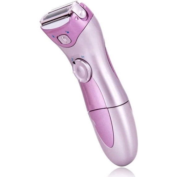 Electric Lady Shaver Waterproof Hair Remover Razor Women Leg Armpit Hair Epilator, Purple , 1Pcs, Battery Powered