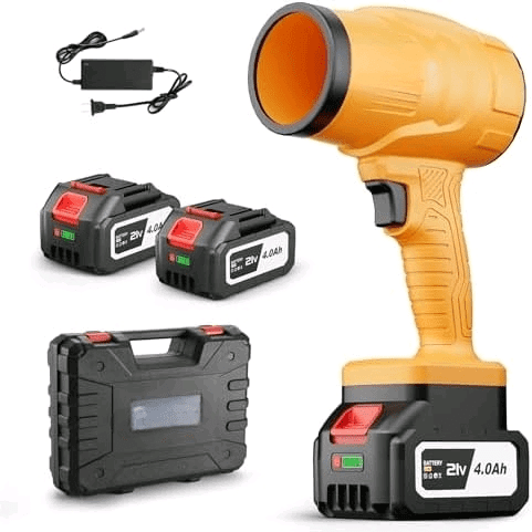 Electric Leaf Blower Cordless,800000RPM Adjustable Gear Handheld Leaf Blower with 2 * 4.0Ah Batteries and Charger Included.Power blowers for Lawn Debris.$$Garden & Patio