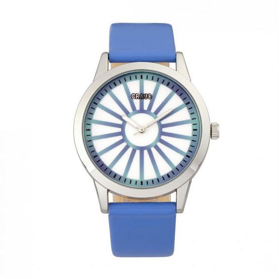 Electric Leather-Band Watch - Blue