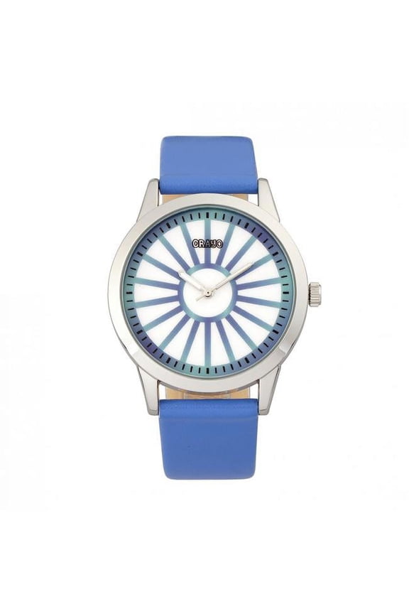 Electric Leather-Band Watch - Blue