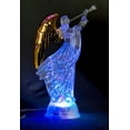 thumbnail image 1 of Electric-Led Light Up Figurine Swirling Glitter Lighted Sparkling Multi-Color Changing 12'' Trumpet Prayer Angel Statues Home Decorations Angels Wings Statue Christmas Ornaments Snow Globe, 1 of 7